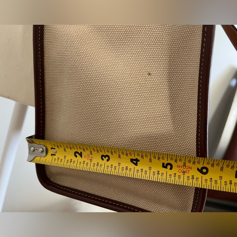 Coach Canvas Tote with Brown Leather Trim - Picture 16 of 16